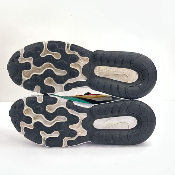 Nike Air Max 270 React Shoes Mens 7.5 White Multi Bauhaus Sneakers AO4971-002 main image 4